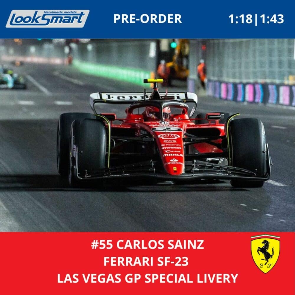 Ferrari SF-23 Carlos Sainz Las Vegas Grand Prix 2023 1:43 - Looksmart Models