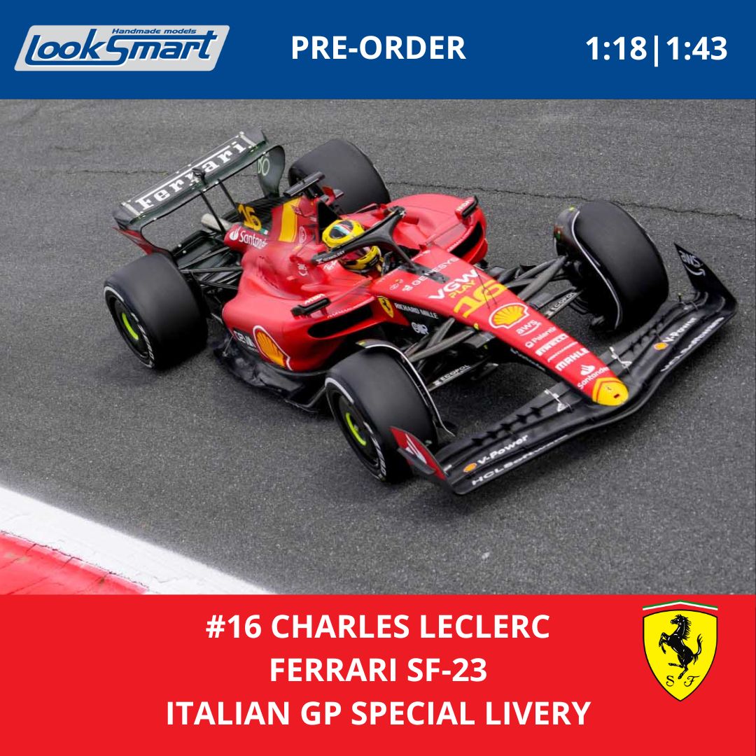 Ferrari SF-23 16 Charles Leclerc F1 Italie 2023 Looksmart