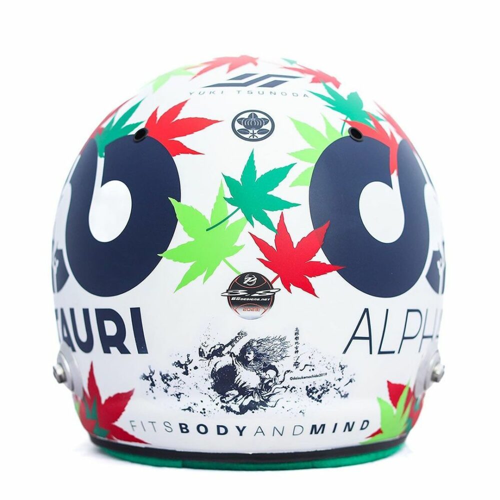 Tsunoda 2023 Italian GP Helmet 4 | IG Studio