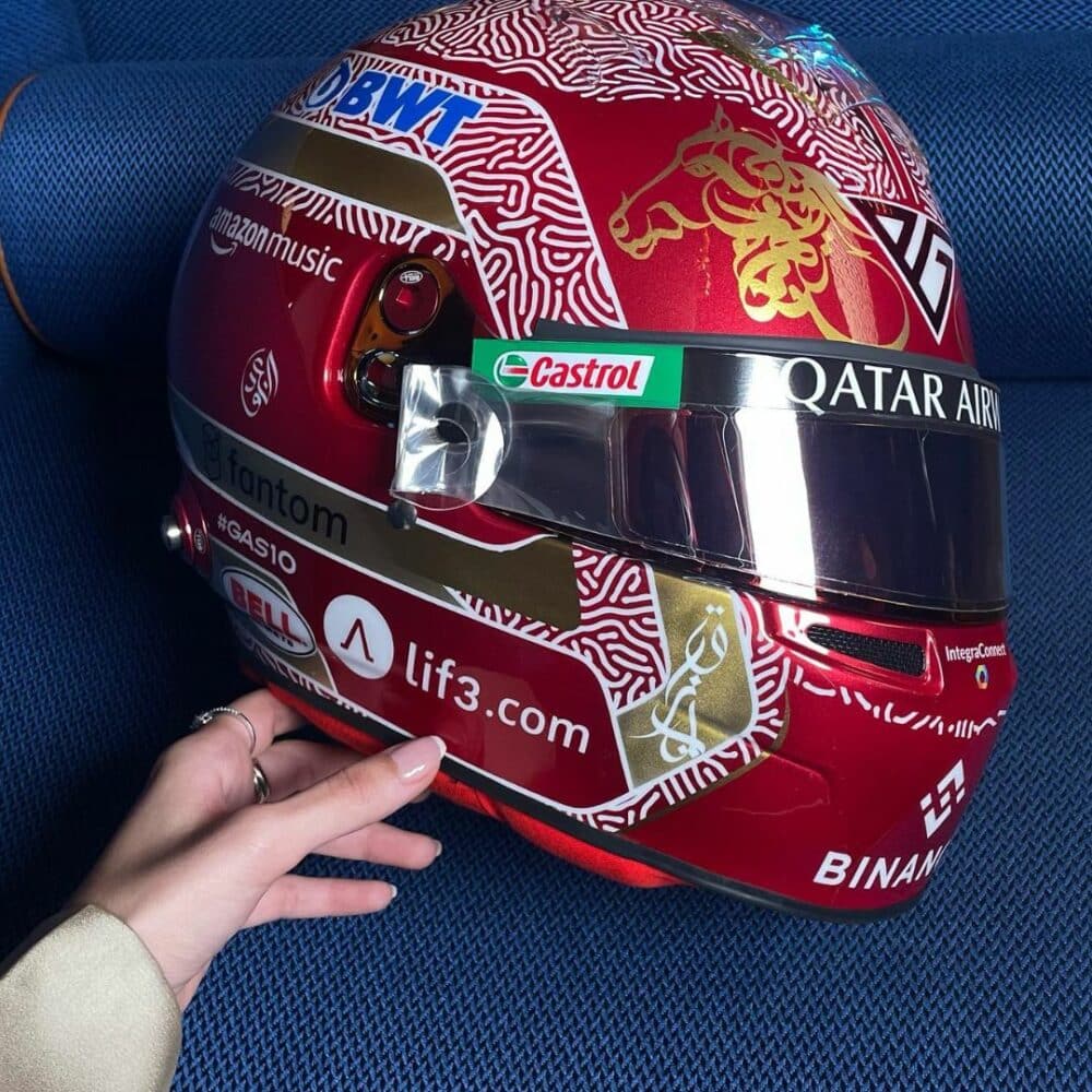 Gasly Qatar GP Helmet 1 | IG Studio