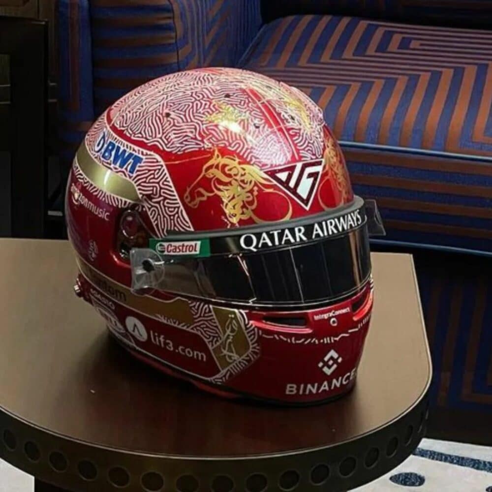 Gasly Qatar GP Helmet 3 | IG Studio