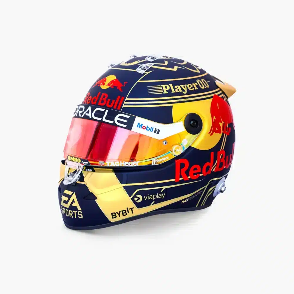 1 2 Max Verstappen World Champion 2023 Mini Helmet | IG Studio