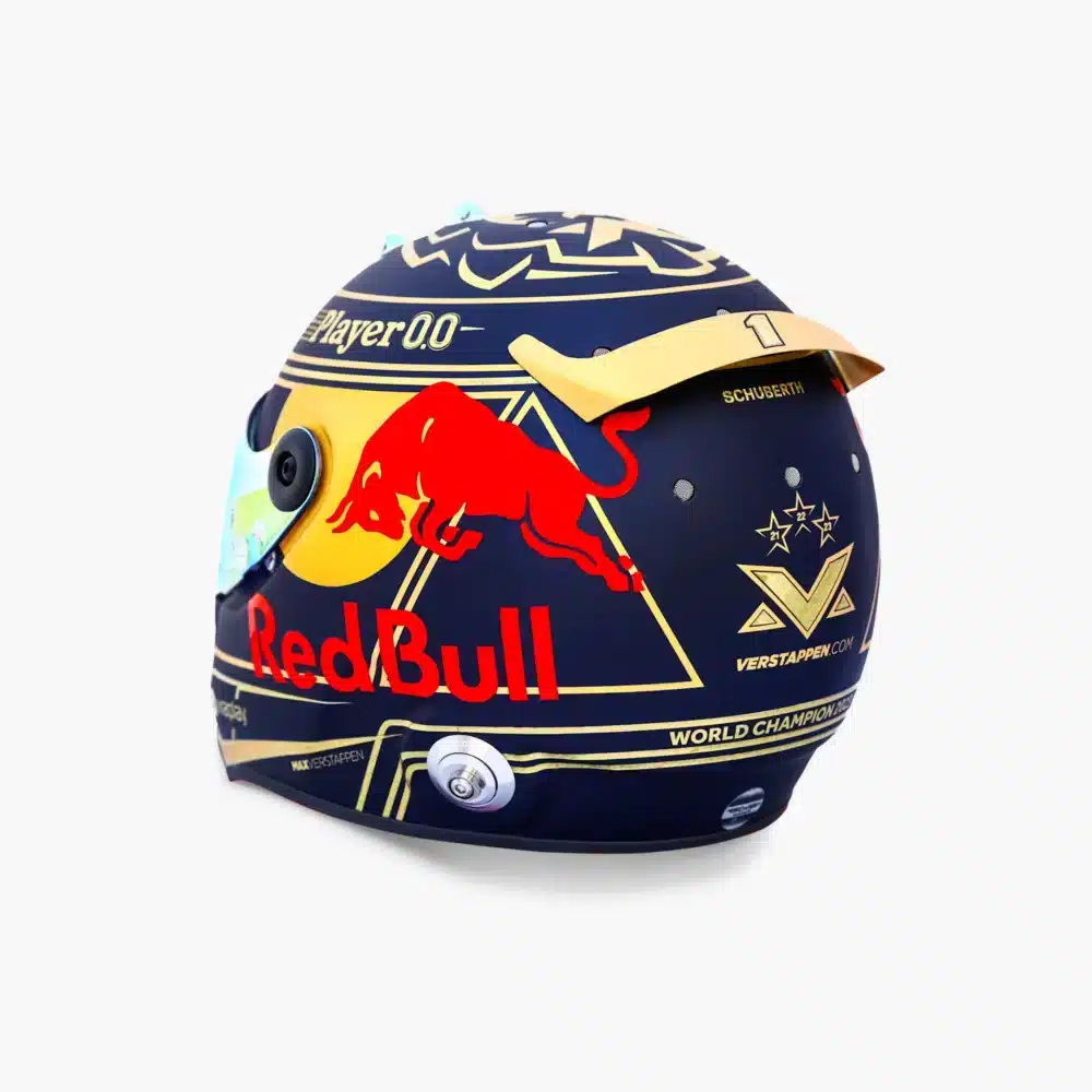 1 2 Max Verstappen World Champion 2023 Mini Helmet 2 | IG Studio