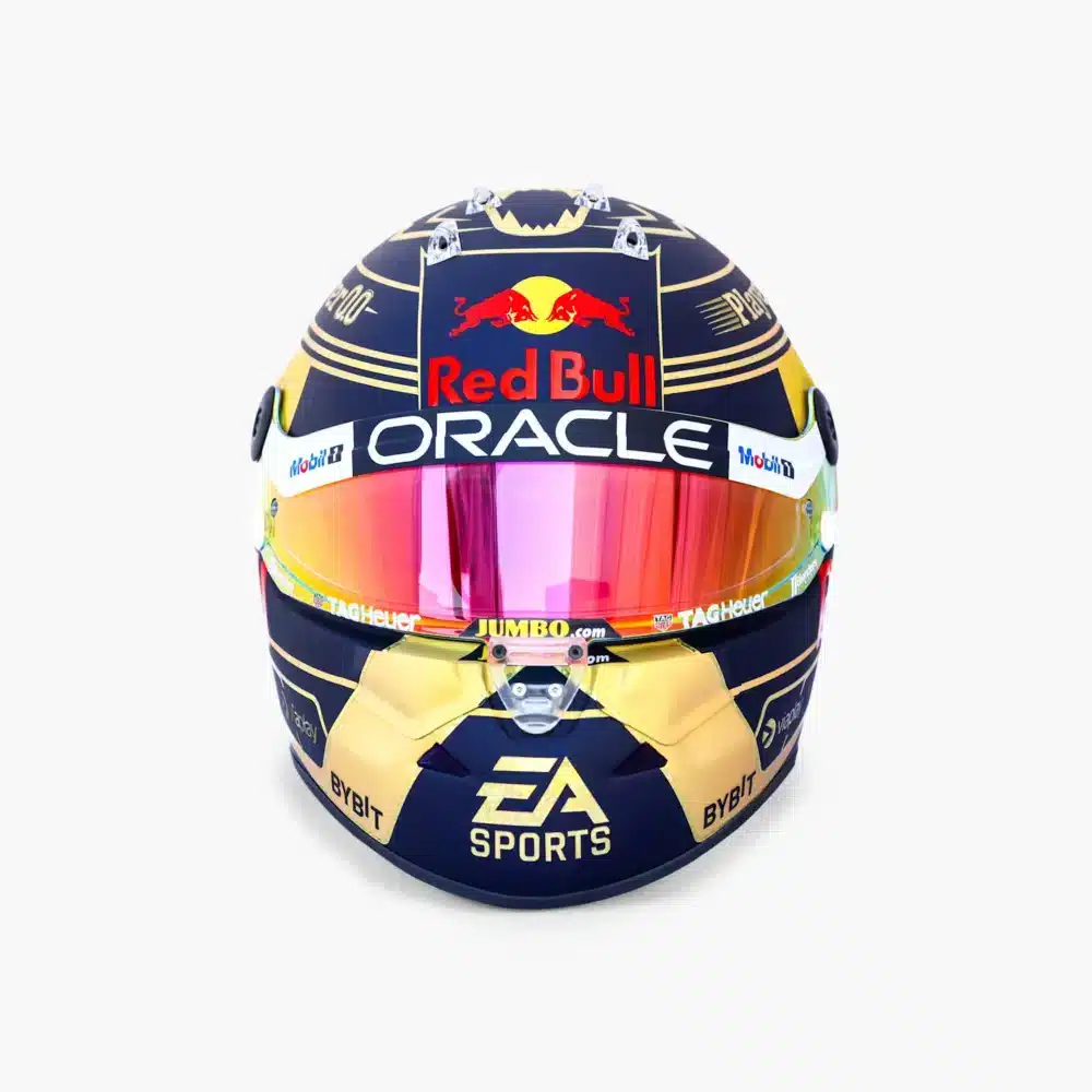 1 2 Max Verstappen World Champion 2023 Mini Helmet 4 | IG Studio