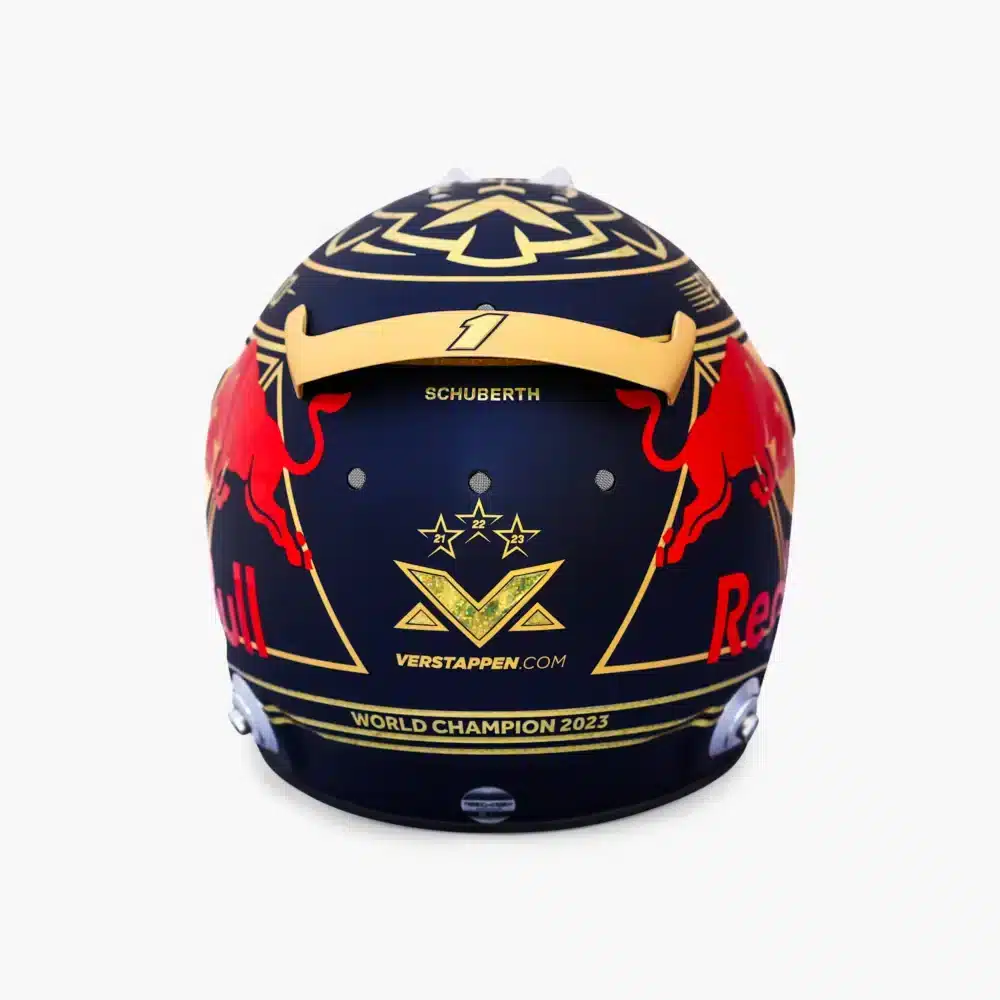 1 2 Max Verstappen World Champion 2023 Mini Helmet 5 | IG Studio