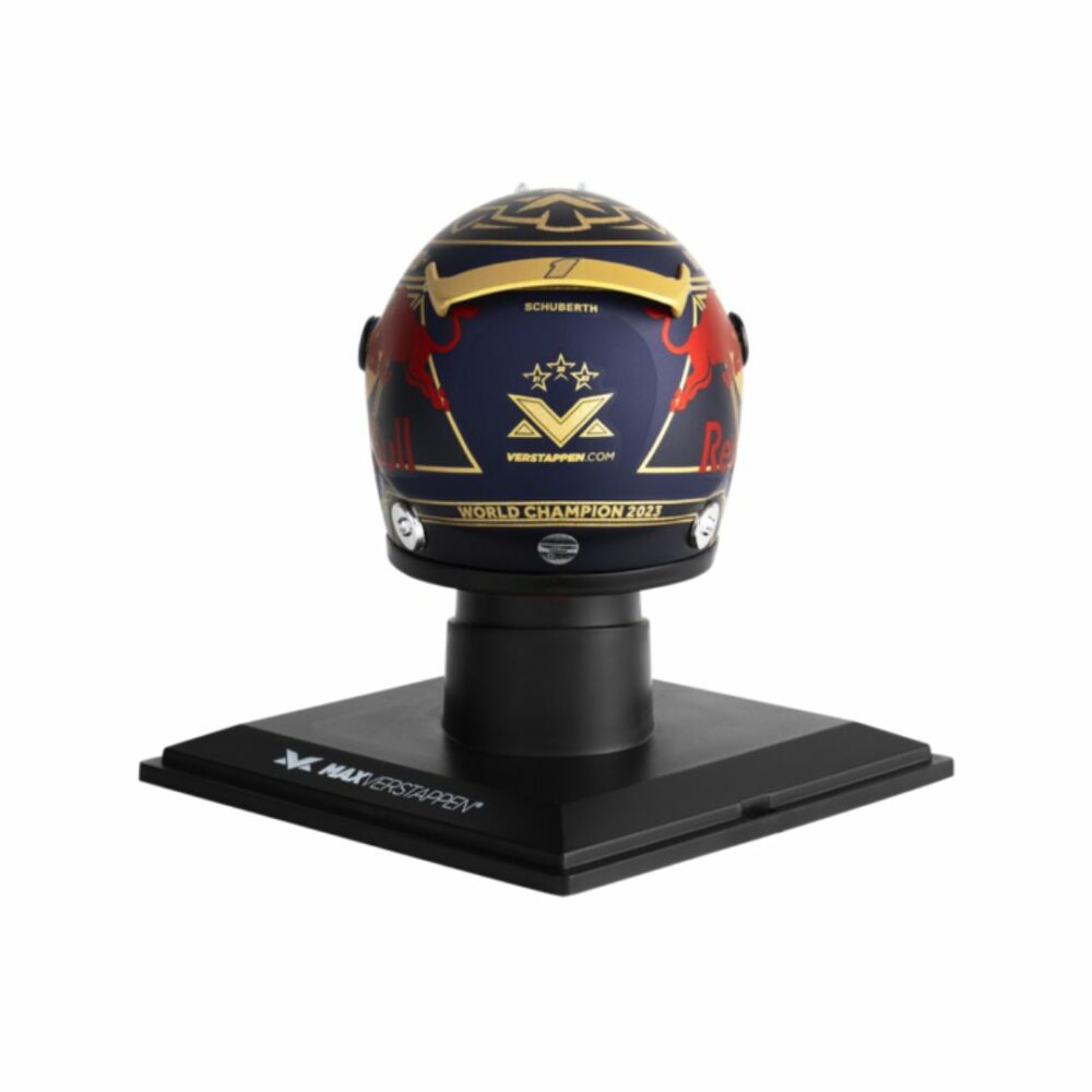 1 4 Max Verstappen World Champion 2023 Mini Helmet 3 | IG Studio