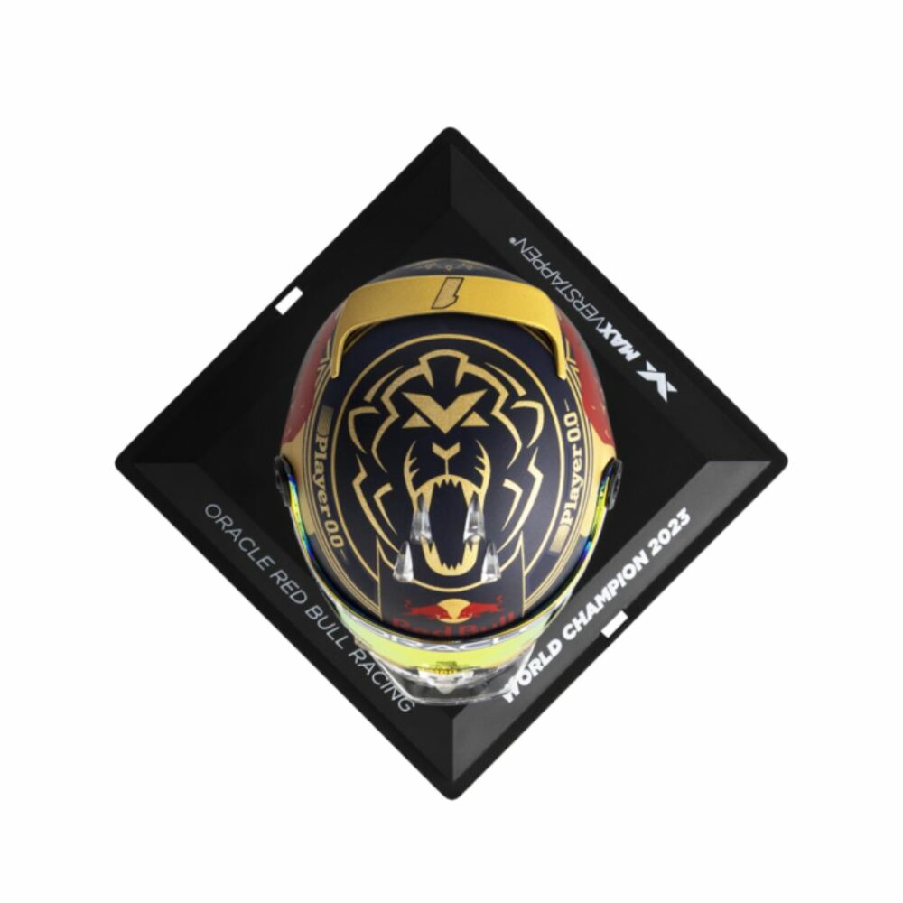 1 4 Max Verstappen World Champion 2023 Mini Helmet 4 | IG Studio