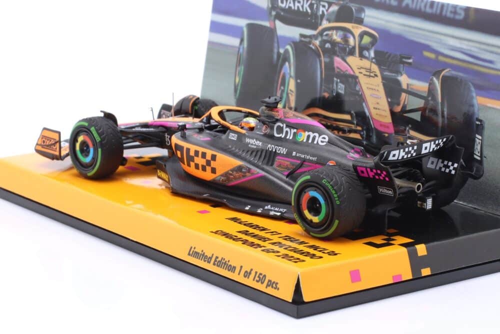 Minichamps Daniel Ricciardo 2022 Singapore GP Future Mode Special Livery 2 | IG Studio