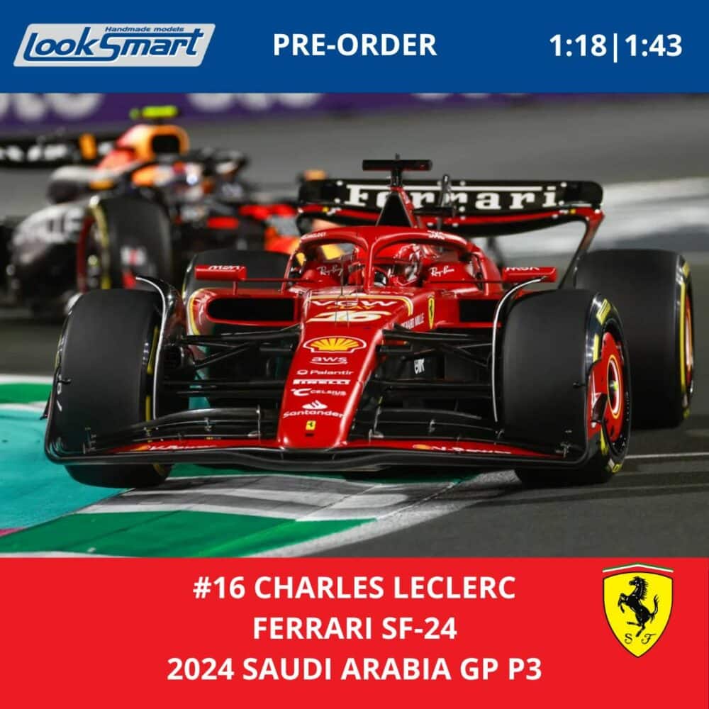 Charles Leclerc - Ferrari SF-24 - 2024 Saudi Arabia GP P3 - LookSmart Model