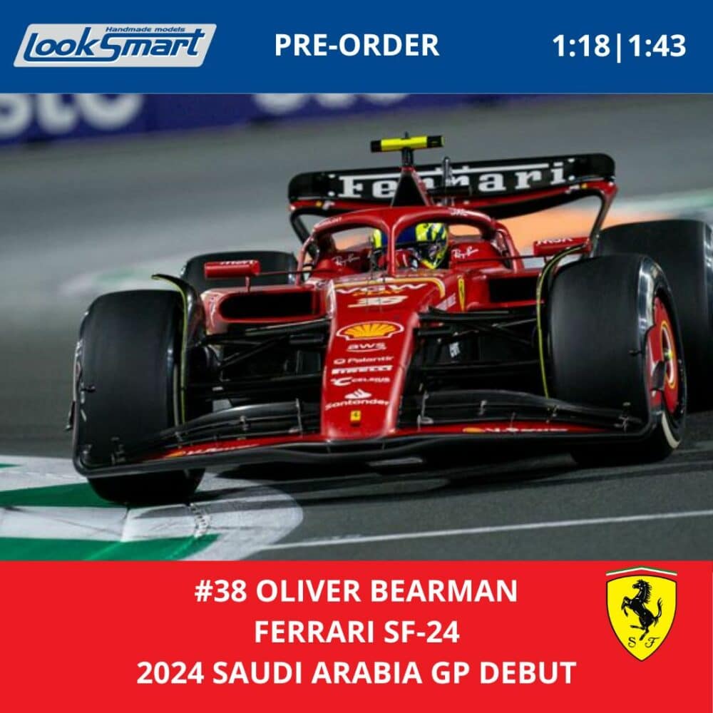 Oliver Bearman - Ferrari SF-24 - 2024 Saudi Arabia GP Debut - LookSmart Model