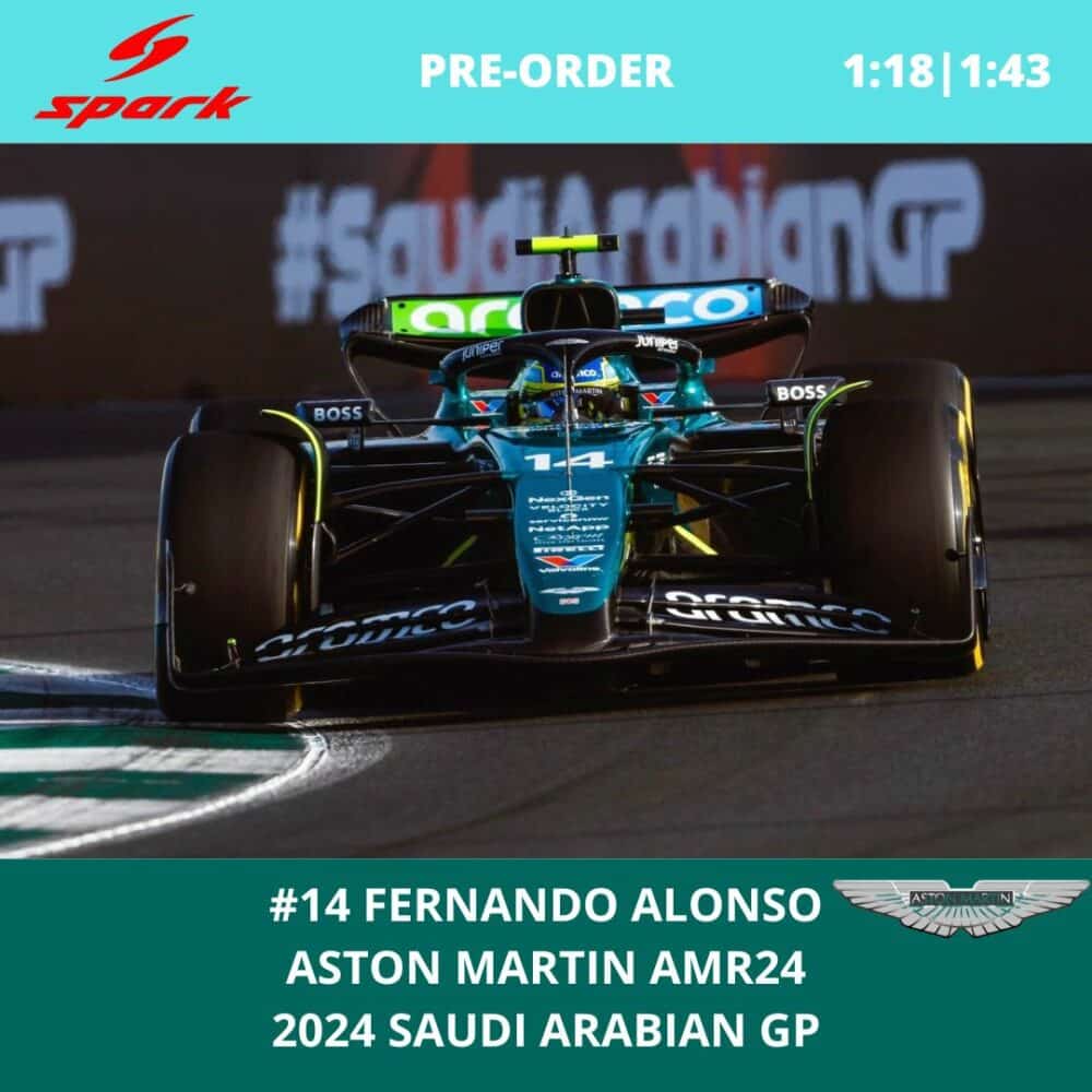 Fernando Alonso - Aston Martin AMR24 - 2024 Saudi Arabia GP - Spark Model