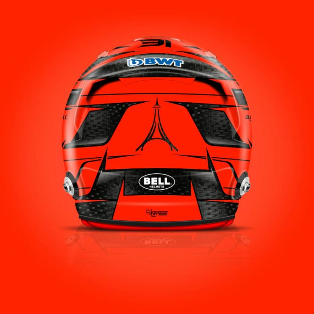Spark Esteban Ocon 2024 Season Helmet Model 4 | IG Studio