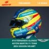 Spark Fernando Alonso 2024 Season Helmet Model 1 | IG Studio