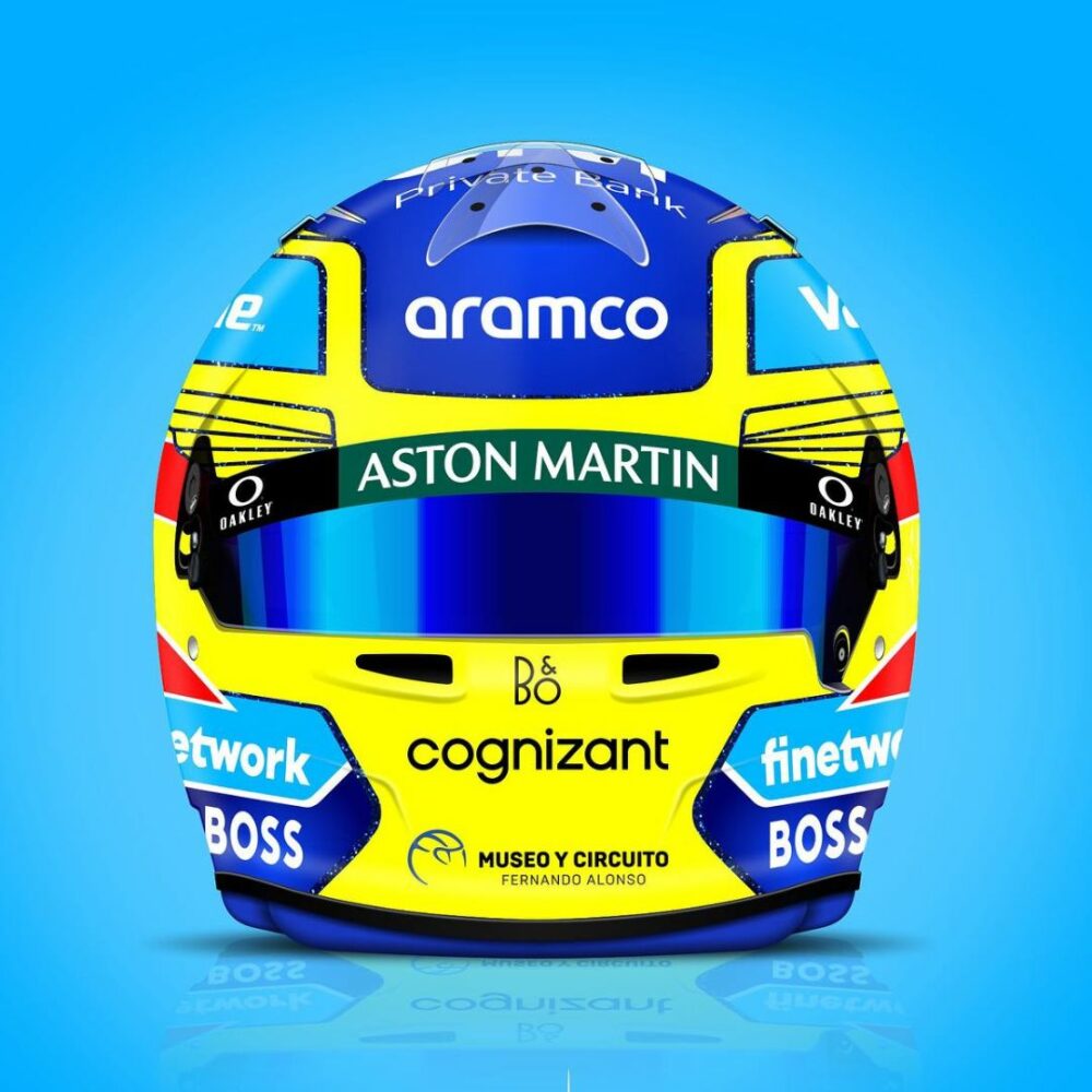 Spark Fernando Alonso 2024 Season Helmet Model 5 | IG Studio