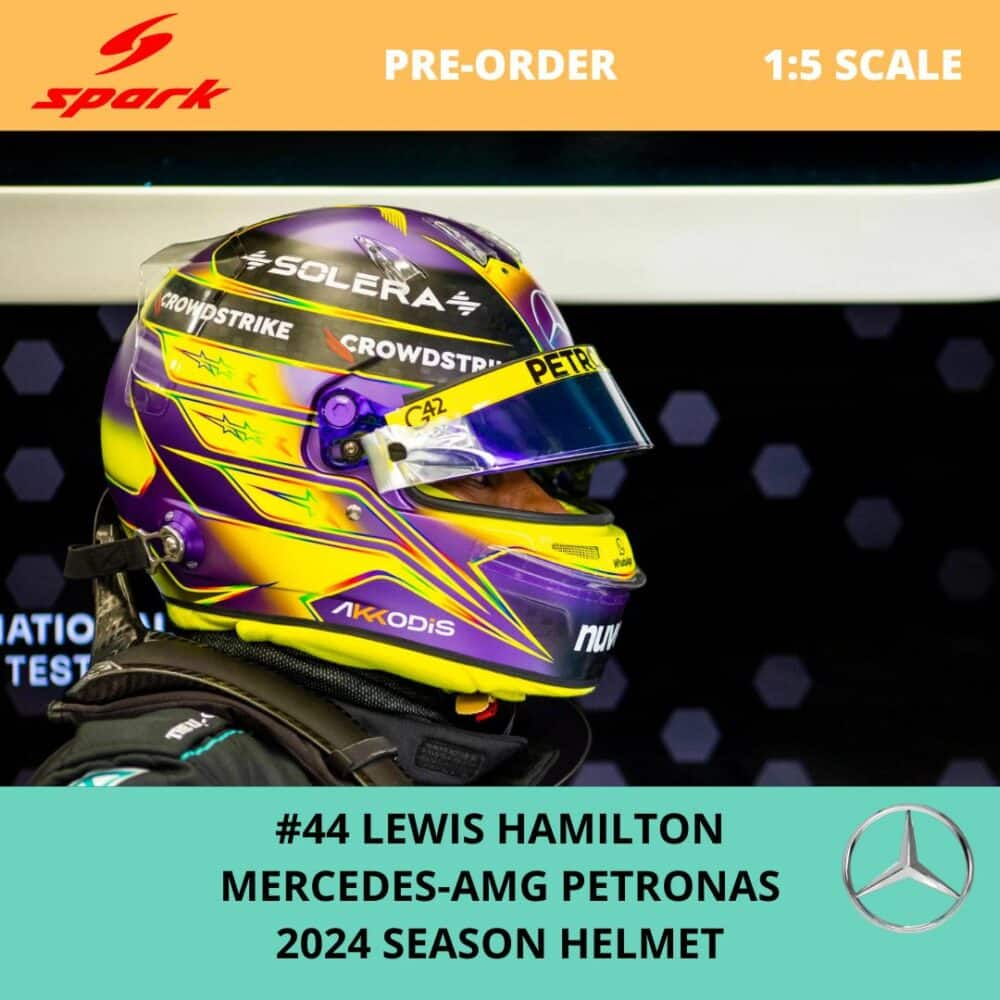 Spark Lewis Hamilton 2024 Season Helmet Model 1 | IG Studio