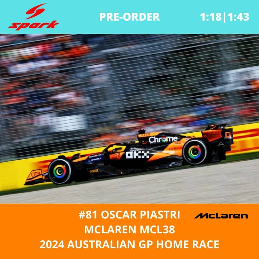 Oscar Piastri - Mclaren MCL38 - 2024 Australian GP - Spark Model