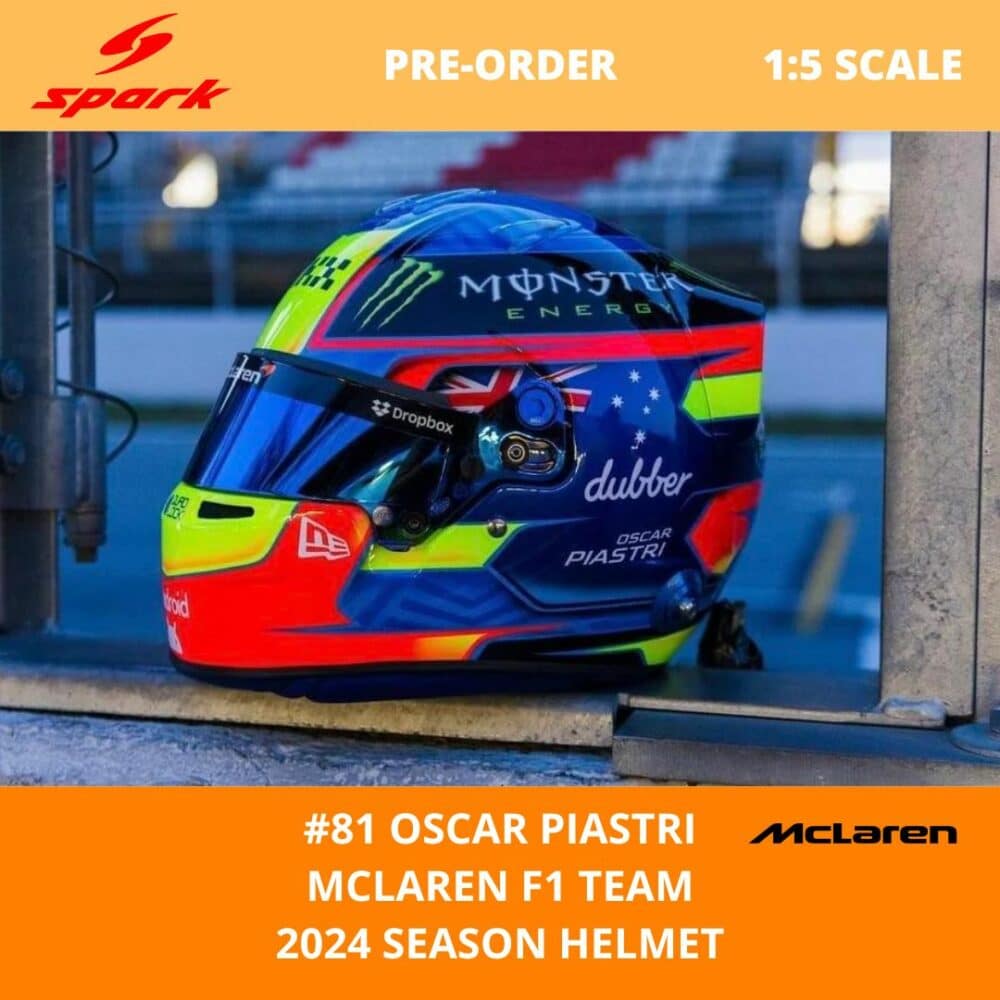 Spark Oscar Piastri 2024 Season Helmet Model 1 | IG Studio