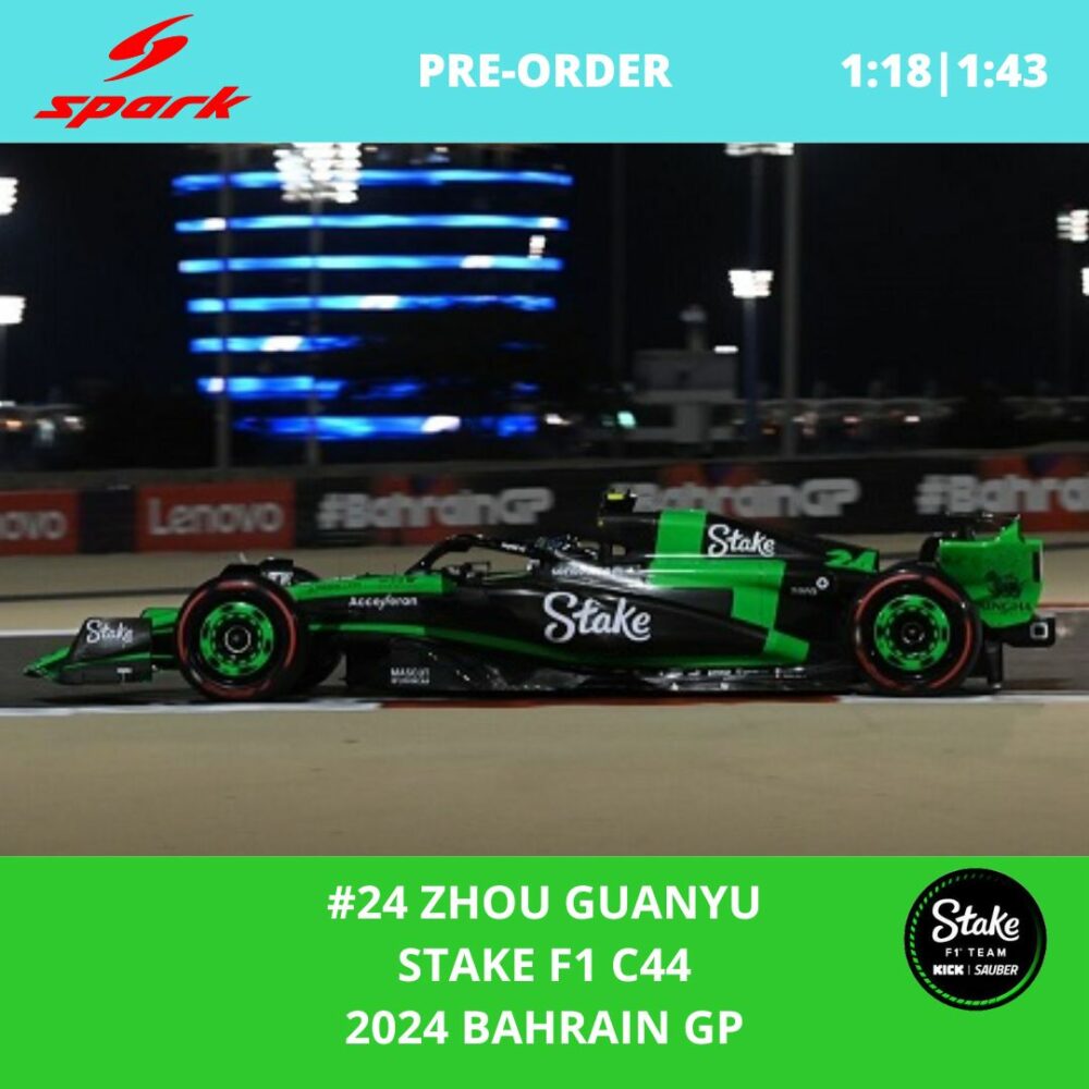 Zhou Guanyu - Stake F1 C44 - 2024 Bahrain GP - Spark Model