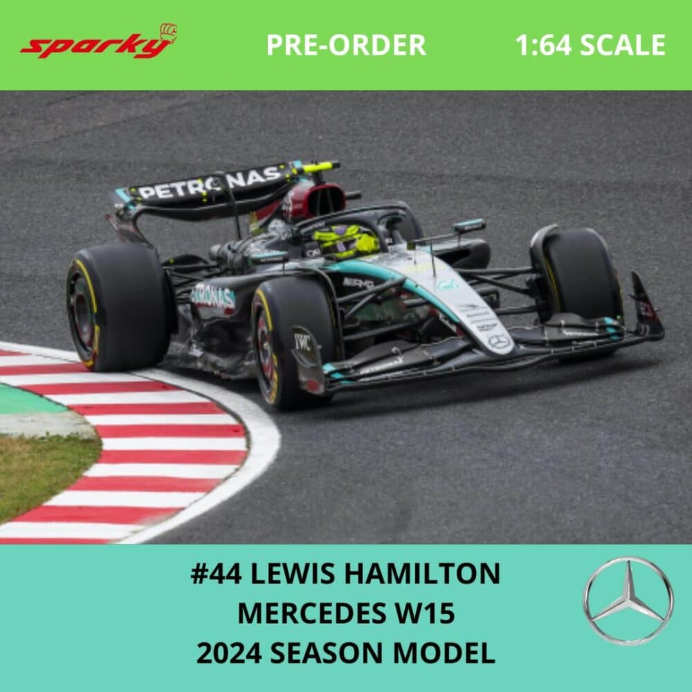 Spark Mercedes Lewis Hamilton 2024 1 64 Scale Model 1 | IG Studio