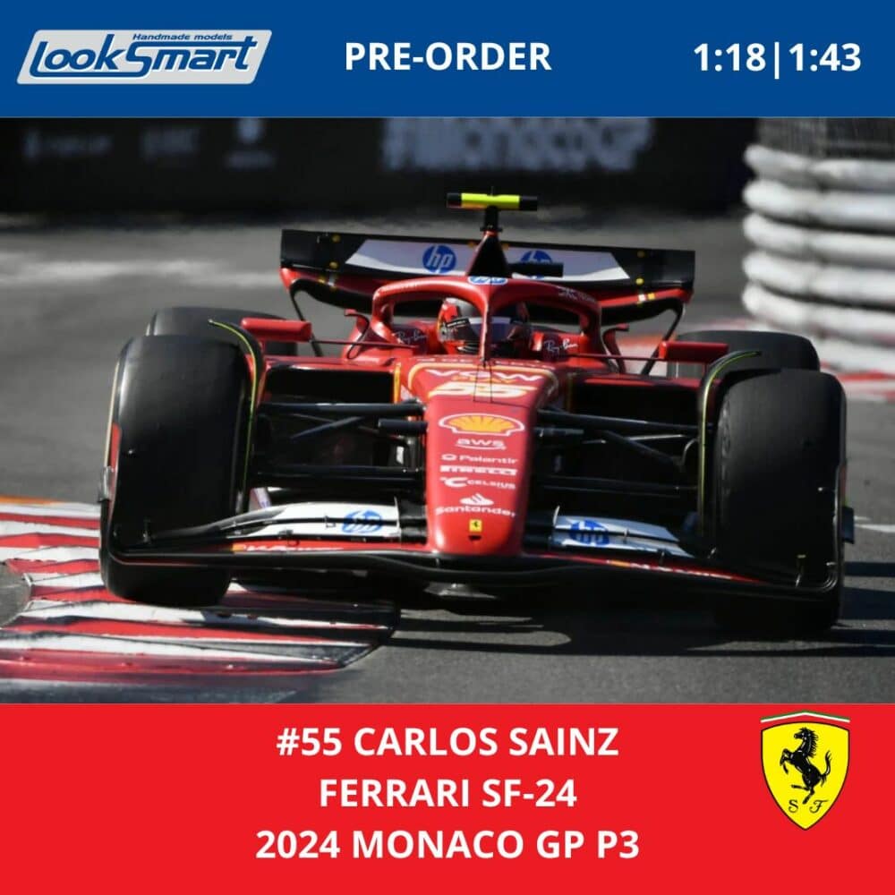 LookSmart Ferrari Carlos Sainz 2024 Monaco GP P3 Model | IG Studio