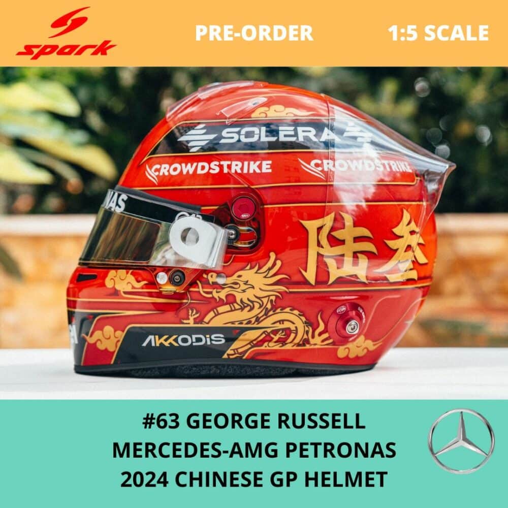 Spark Mercedes George Russell Chinese GP Helmet 1 | IG Studio