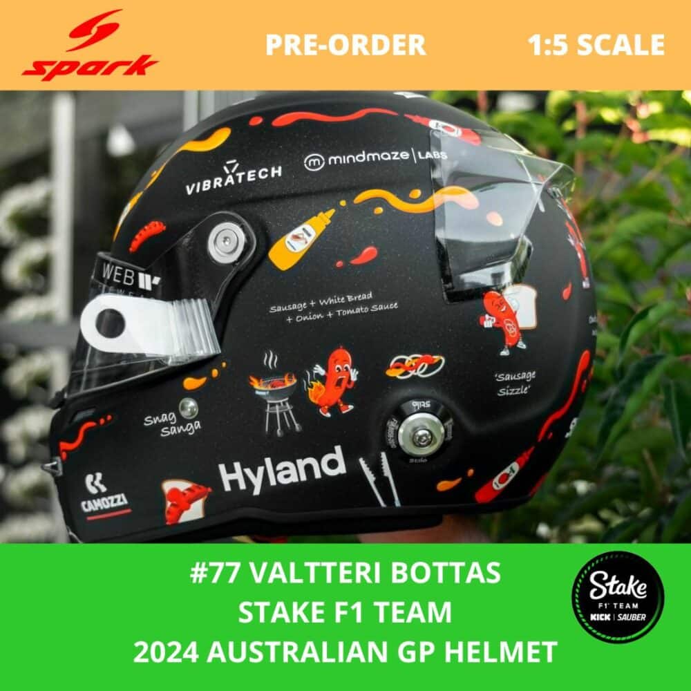 Spark Stake F1 Valtteri Bottas Australian GP Helmet 1 | IG Studio
