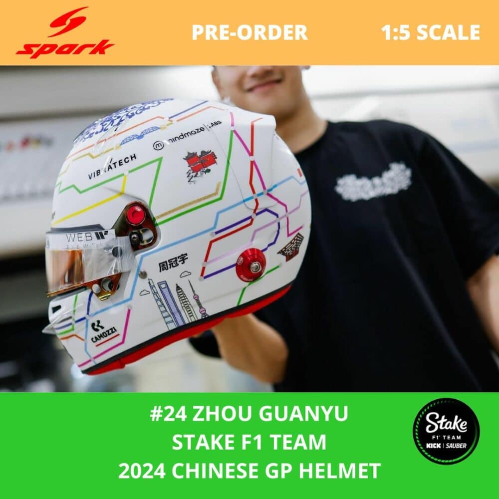 Spark Stake F1 Zhou Guanyu Chinese GP Helmet 1 | IG Studio