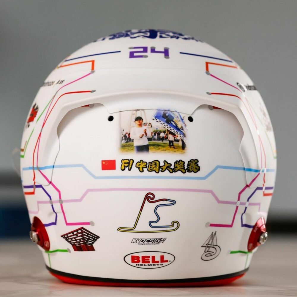 Spark Stake F1 Zhou Guanyu Chinese GP Helmet 2 | IG Studio