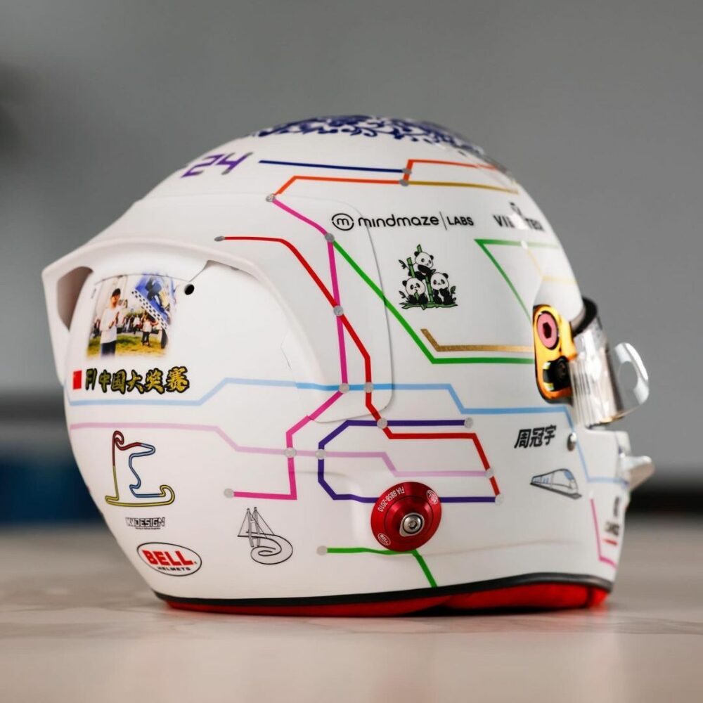 Spark Stake F1 Zhou Guanyu Chinese GP Helmet 3 | IG Studio