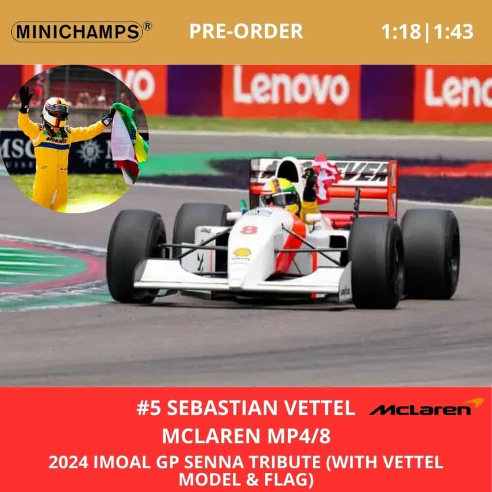 Minichamps 2024 Vettel Imola GP Senna Tribute Model 1 | IG Studio