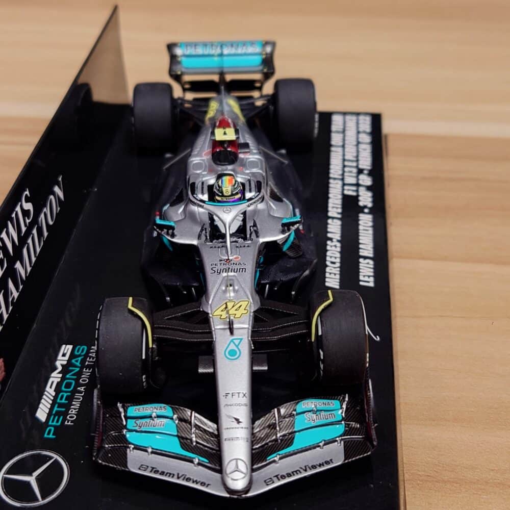 Minichamps Mercedes 2022 Lewis Hamilton French GP 300th GP Model 8 | IG Studio