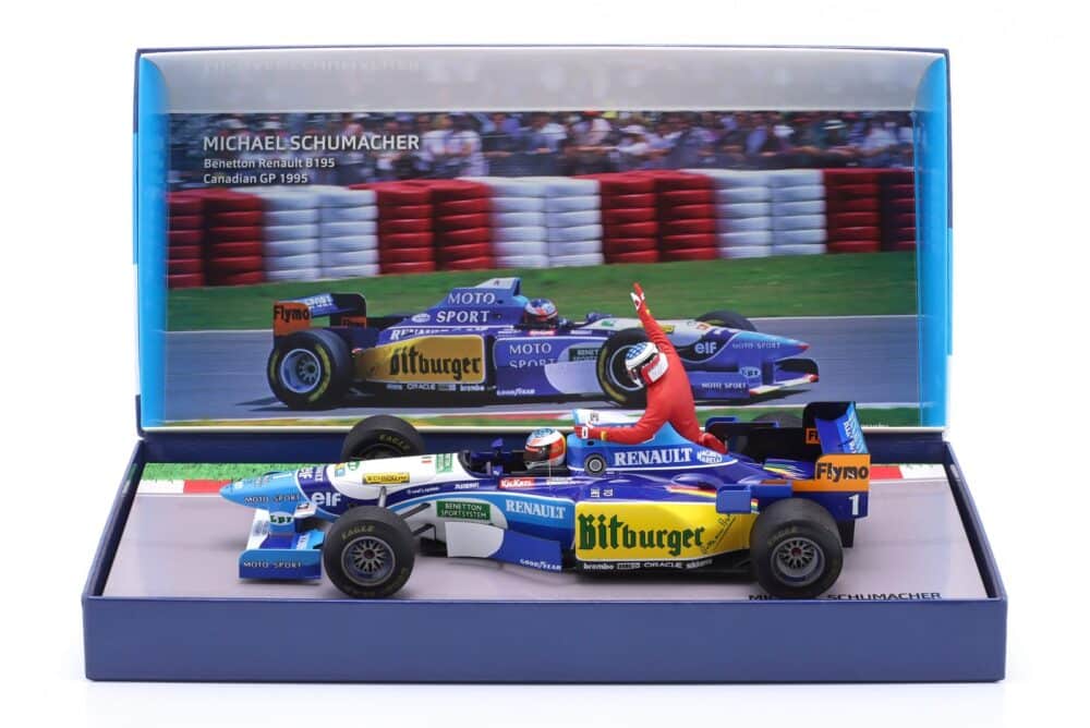 Minichamps Michael Schumacher Jean Alasi 1995 Canadian GP Taxi Drive Model 1 | IG Studio