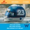 Spark 2024 Alex Albon Monaco GP Helmet 1 | IG Studio